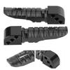 Pair of Rear Foot Pegs Aluminum Alloy Modified Pedals Fit for Kawasaki Ninja 250 Z800 Z650 Z900 Z1000SXBlack