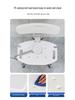 Foldable Non-Slip Bath Stool with Backrest for Elderly, Pregnant, or Shower Use.