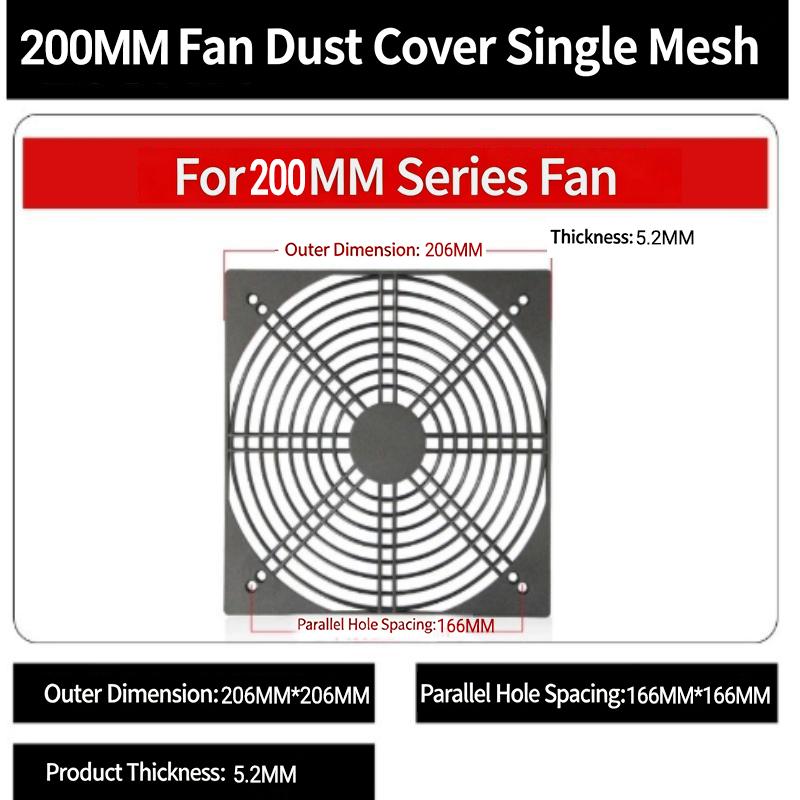 2Pcs Plastic PC Fan Dust Filter Cover Dustproof Protector for Computer Cooling Industrial Ventilation Setup