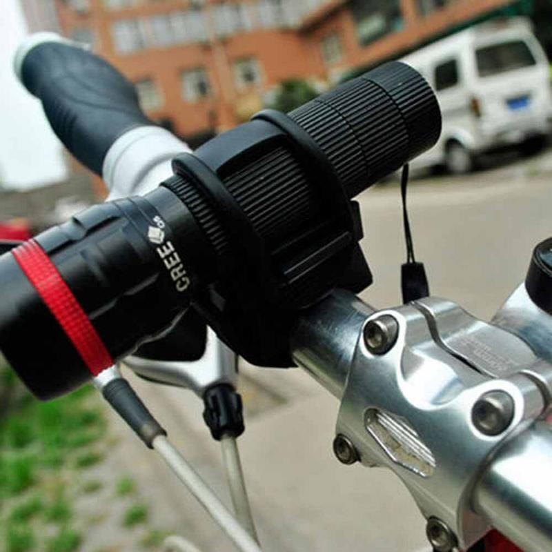 Support de Vélo à 360° pour Lampe Torche LED Clip Serre-joint