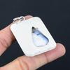 Pear Dendrite Opal Gemstone 925 Silver Wedding Engagement Mother Pendant Jewelry