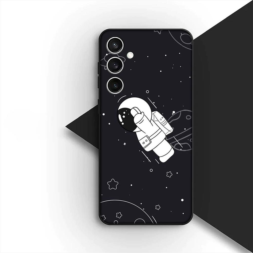 for Samsung Galaxy S20 S22 S21 FE Ultra Plus A07 A17 A15 A16 A25 A57 A37 Phone Cover Case Universe Galaxy Moon Astronaut Stars