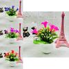 Artificial Lily Plant With Plastic Construction For Office Desk Decor And Home Interior