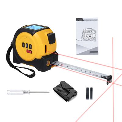 Misuratore Laser 3in1 Misuratore Laser Livellometro Laser 5M Metro a Nastro con Pitagora, Area,