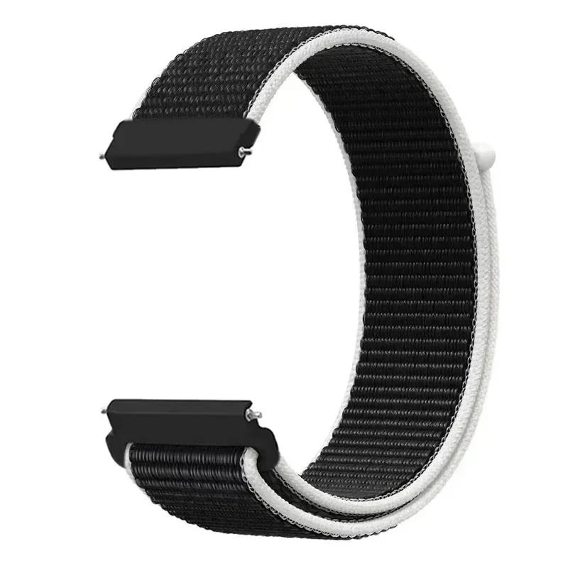 20mm Universal Kids Smart Sport Watch Band Nylon Loop Strap Adjustable Wristwatch Replacement Comfortable Children Watch Straps