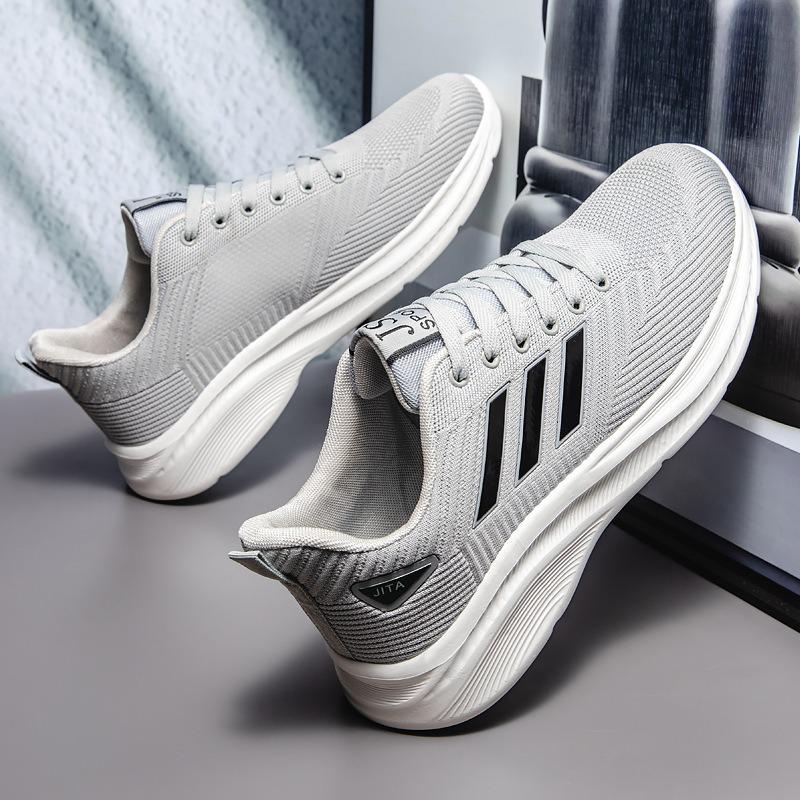 Men's Breathable Lightweight Fly Knit Mesh Casual Sports Shoes (Large Sizes Available)