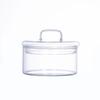 Transparent Glass Salad Bowl & High Borosilicate Storage Jar for Fruits and Snacks