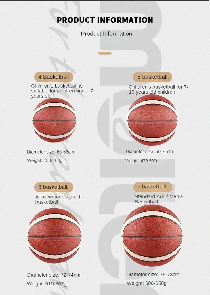 Basketball Adult and Children Remastered Women's Competition Training Ball Outdoor Sports Ball Training Supplies