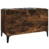 VidaXL Record Cabinet Smoked Oak 74.5x38x48 Cm Engineered Wood 831970