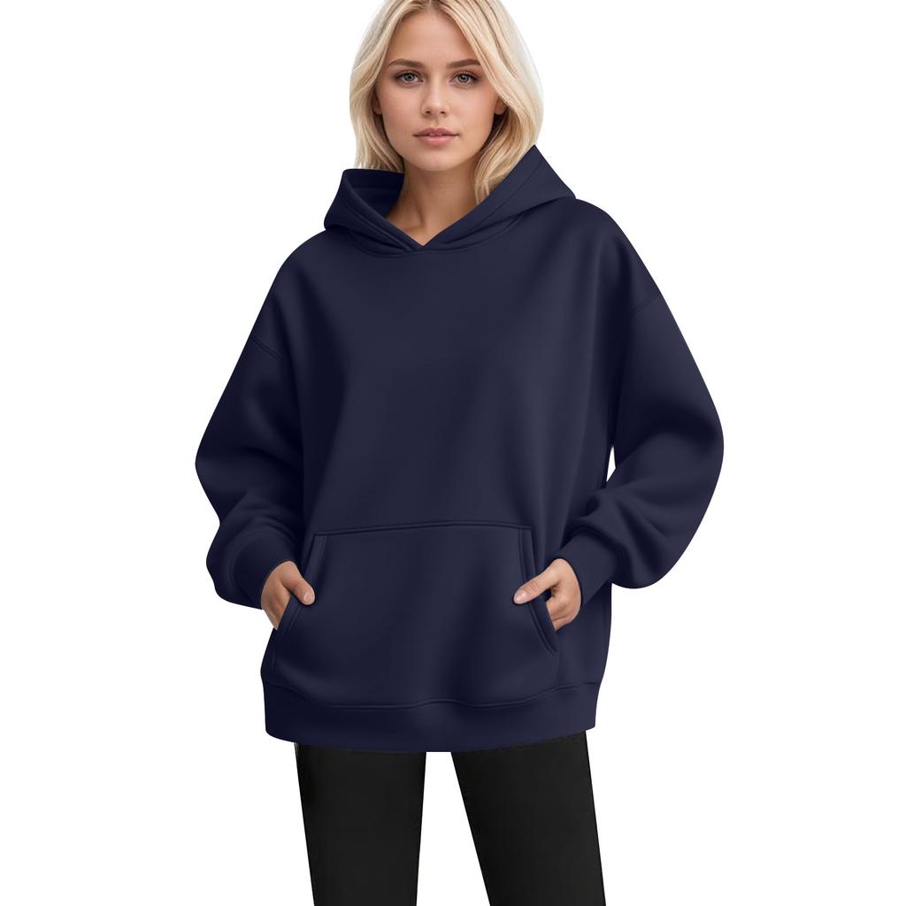 Women's Fashion Women's Lightweight Long Sleeve Pullover With Pockets Hoodie