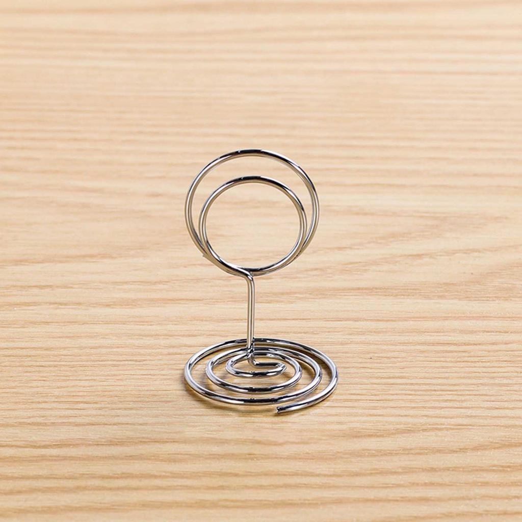 Platzkartenhalter 5 Stück Stilvoller Mini Metallkreis Tischkartenhalter für Tischdekorationen Hochzeitsfeier