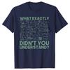 Funny Science Gift Idea Physicist Math Physics Graphic T-shirts Men Fashion Casual Tshirt 100% Cotton Loose Oversized T Shirt