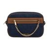Adjustable Strap Zipper Closure Denim And Leather Crossbody Bag Women Bags 35F2GTTC9C-INDIGO