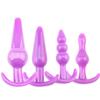 Butt Plug Four-Piece Set Back Court Butt Plug Beads Pull Beads for Women Silicone Sex Toys Sex Toys