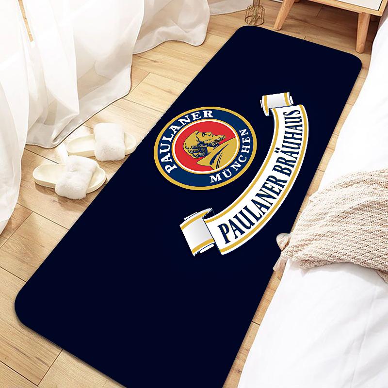 Paulaner Logo Door Mat Entrance Non-slip Doormat Washable Kitchen Carpet Living Room Hallway Rugs Bathroom Bath Door Mats