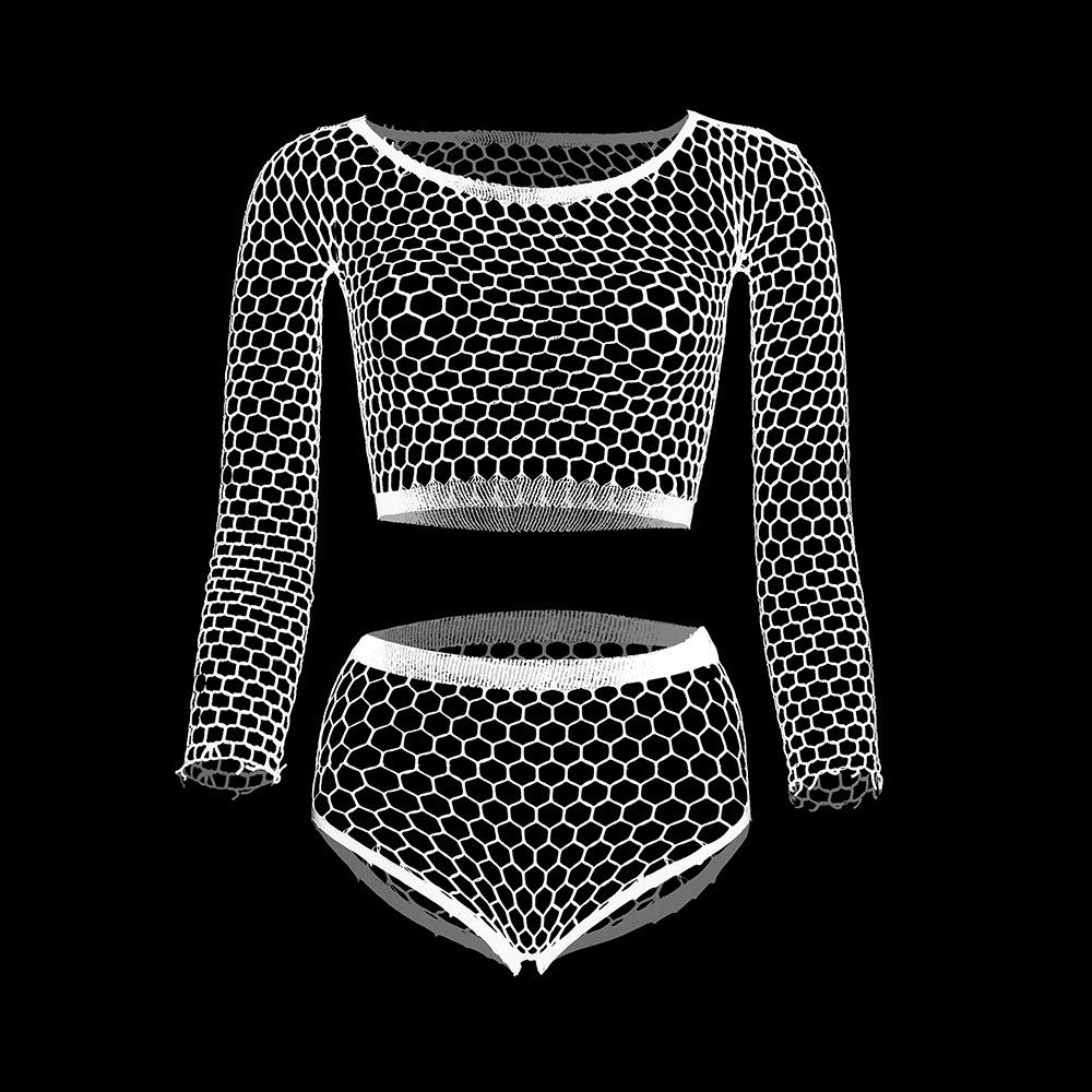 Hip skirt sexy underwear ripped mesh new sexy stockings