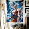 Cartoon Son Goku Wall Tapestry Aesthetic Wall Hanging Printed Fabric Blanket Decorative Tapestries For Bedroom Living Room Home Decor