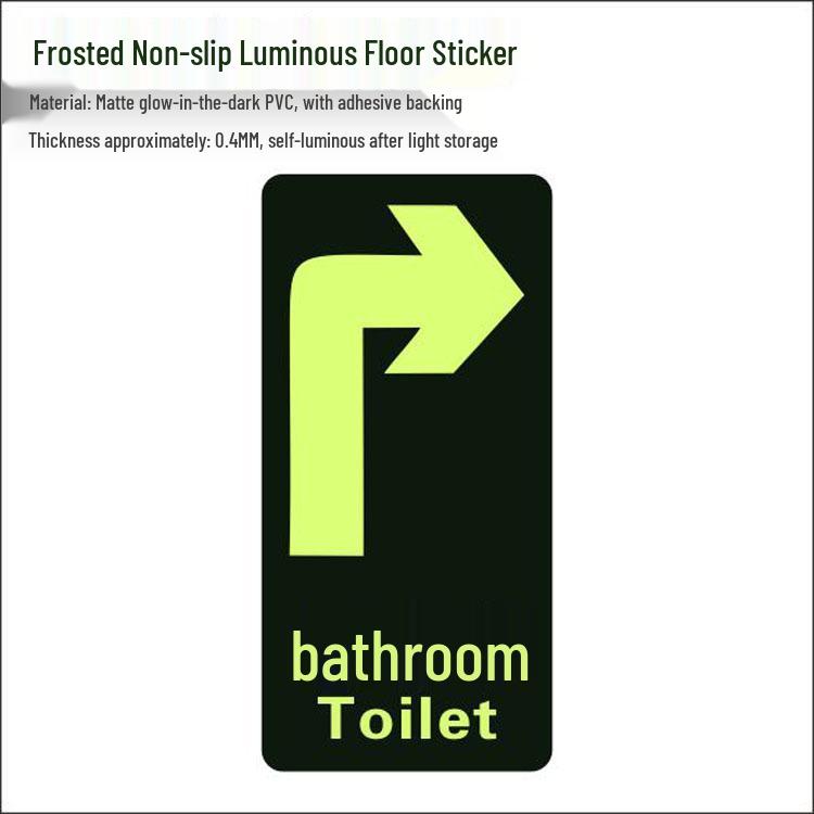 Glow-in-the-Dark Fire Exit Safety Sticker - No Electricity Needed for Stairwell Evacuation