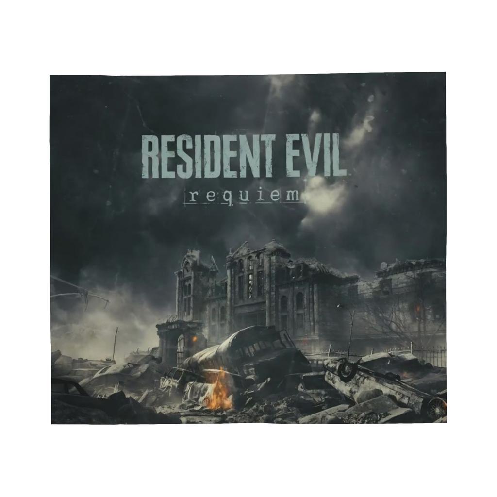 GUOYU Blanket Super Soft Residents Evils 9 Requiem Game Throw Blanket Premium Fleece Flannel Bed Blanket Warm Plush Blankets All Season Use