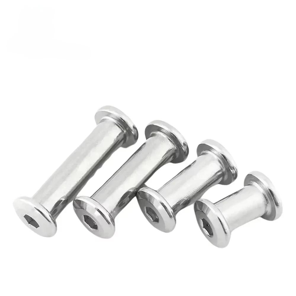M3 M4 M5 M6 M8 M10 Oțel Inoxidabil 304 Cap Plat Hexagonal cu Soclu Hexagonal Mobilier Nit Conector Inserție Articulație Manșon Piuliță Capac