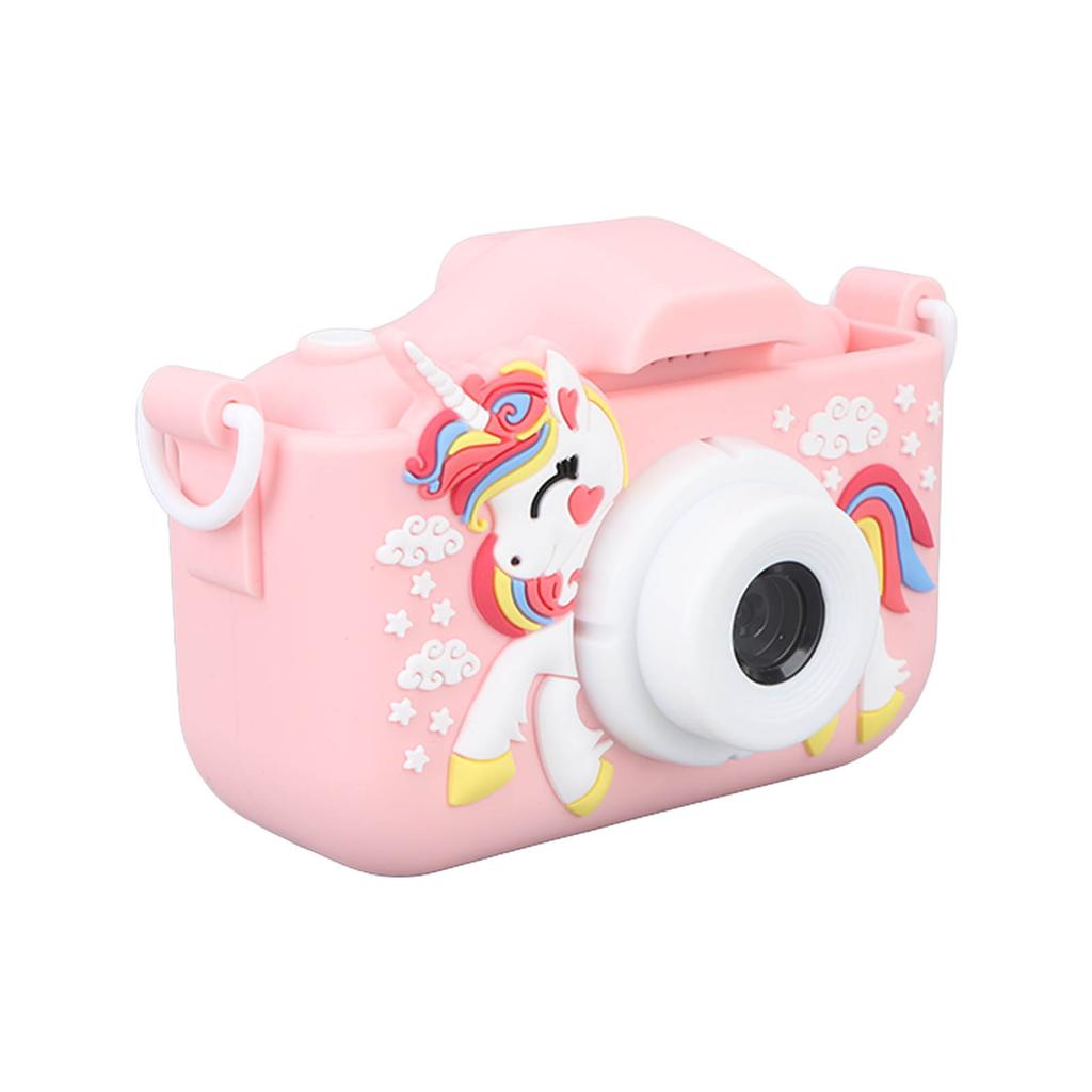 Kids Camera Dual Camera 2.0in IPS Screen 1080P Video Camera Toy with 32G Memory Card Pink