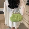 Summer Beach Fashion Hollow Out Women Clip Woven Shoulder Bag Straw Weave Chain Casual Crossbody Bags