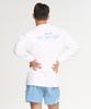 Leijibi [Set] Dry-Cooling Oversized Long Sleeve Rash Guard + Swim Shorts Set M White