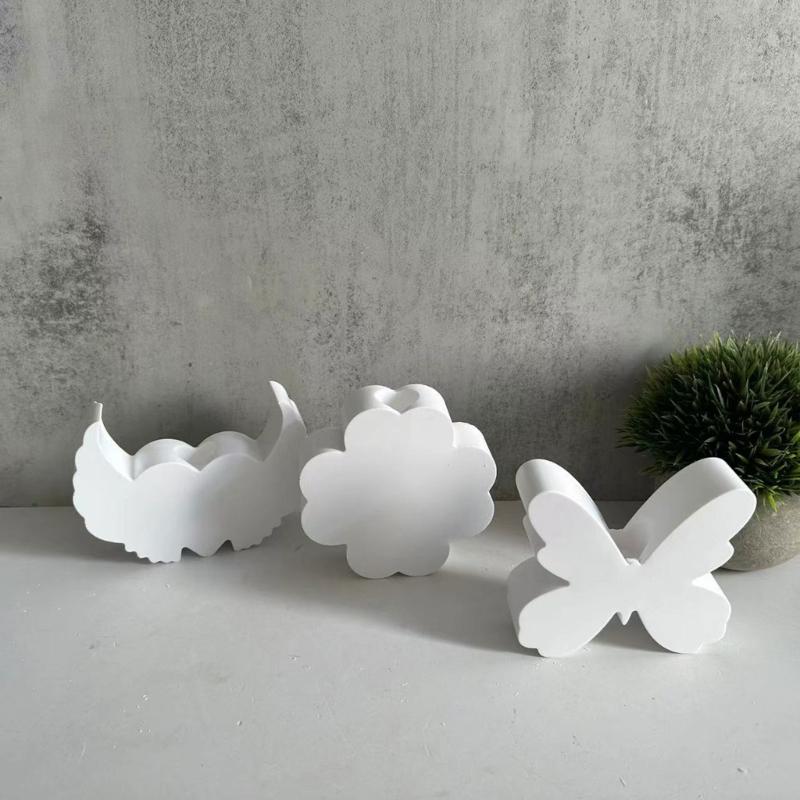 Kerzenständer Silikonform Kerzenständer Form Schmetterling/Herz/Kleeblatt Kerzenhalter Gipsformen Heimdekorationen Form