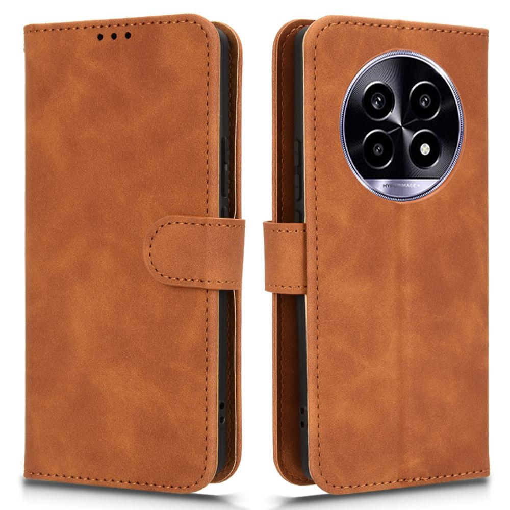 For Realme 13 Pro 5G (Global)/13 Pro+ 5G (Global) Leather Case Skin-Feel Anti-Drop Wallet Flip Phone Cover