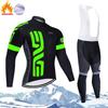 Bicycle Riding Clothes Fleece Long-sleeved Suit Men Women's Warm