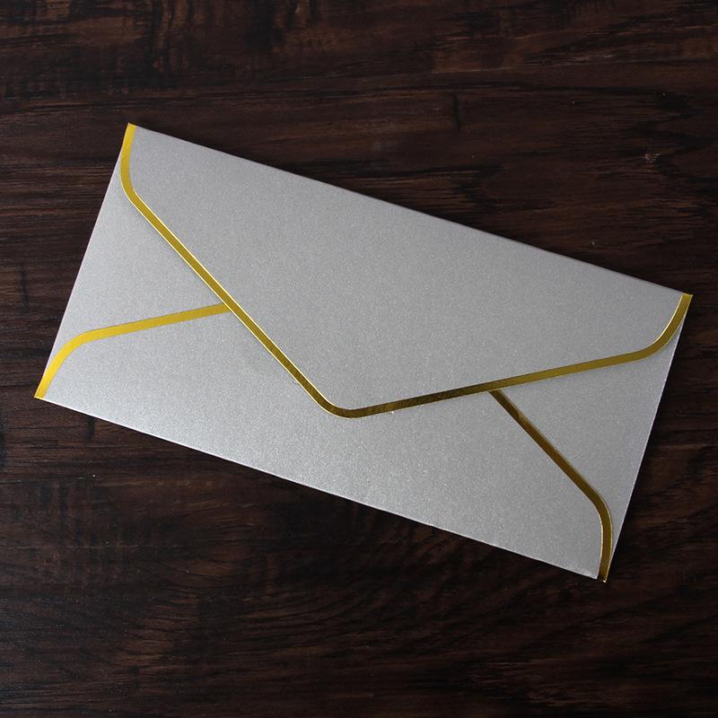 10 buc/lot plic hârtie de scris minimalist plic aurit stil european retro plic de afaceri