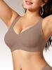 Wireless Soft Support Seamless Bra for Plus Size Women – Comfortable Fit for Large Busts