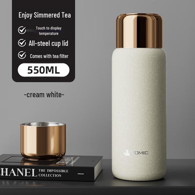TOMIC 550ml Tea Infuser Insulated Travel Mug