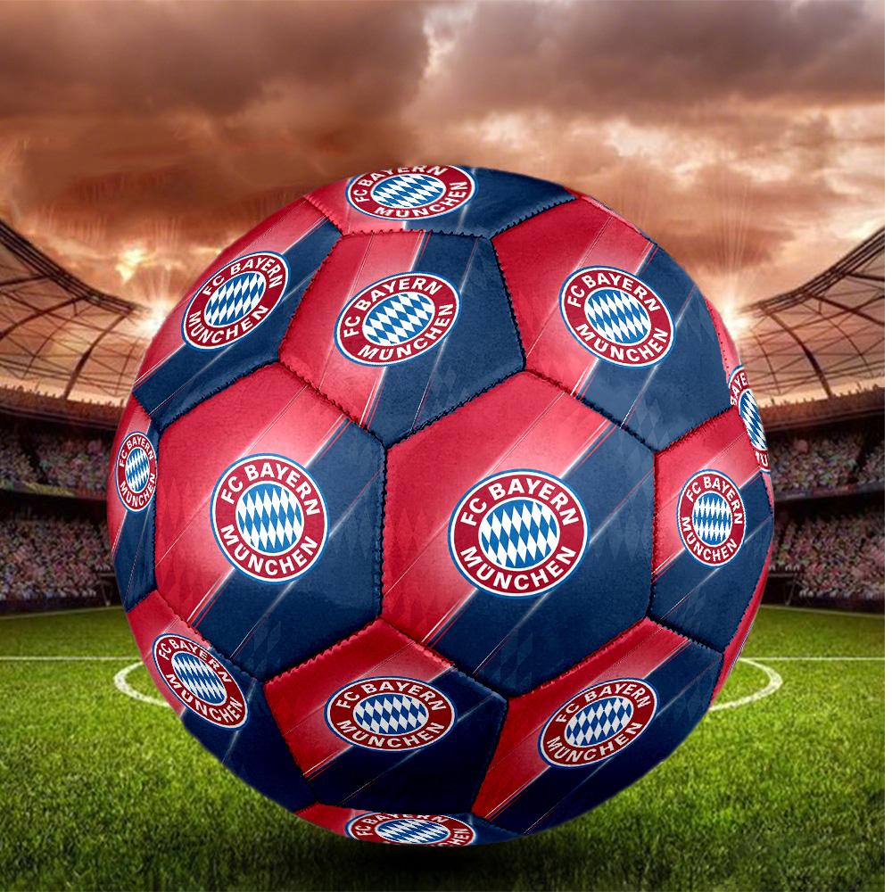 Bayern Monaco Pallone da Calcio Taglia 5 Alta Elasticità Pallone da Calcio Per Competizione All'aperto Allenamento Quotidiano Gioco