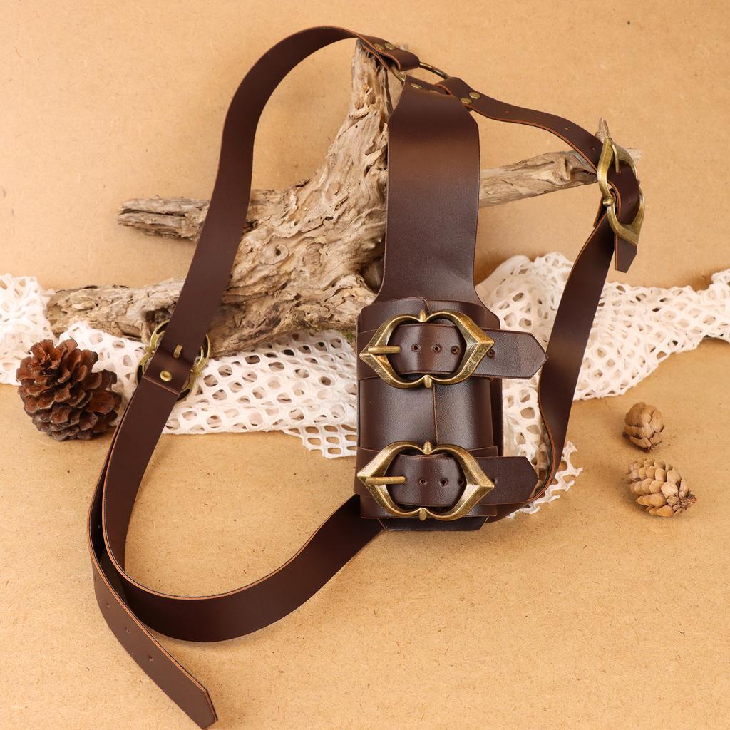 Medieval Viking PU Leather Swordcase Belt Halloween Retro Dress Up Accessories