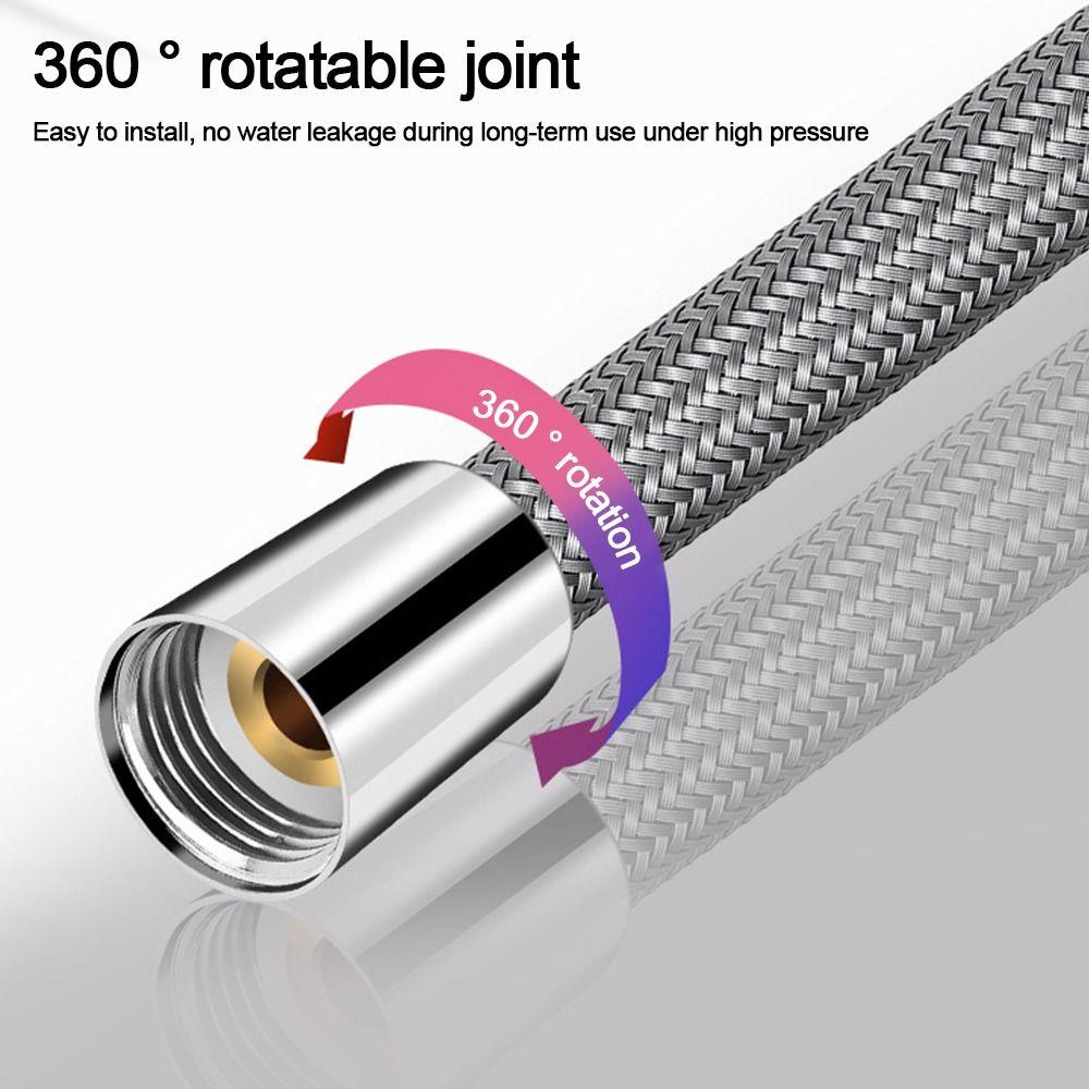 Anti Winding Handheld Shower Hose GI/2 Bath Shower Nylon Pipe Shower Tube  Bathroom Accessories