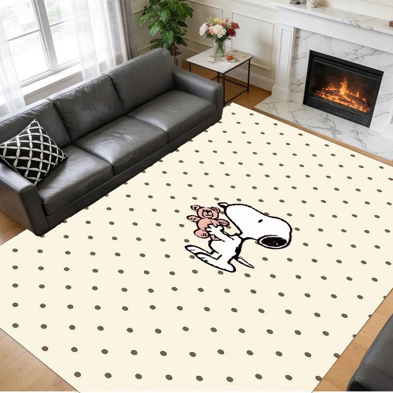 Crystal Velvet Rug Soft Non Slip Indoor Floor Mat Home DecorSnoopy Peanuts