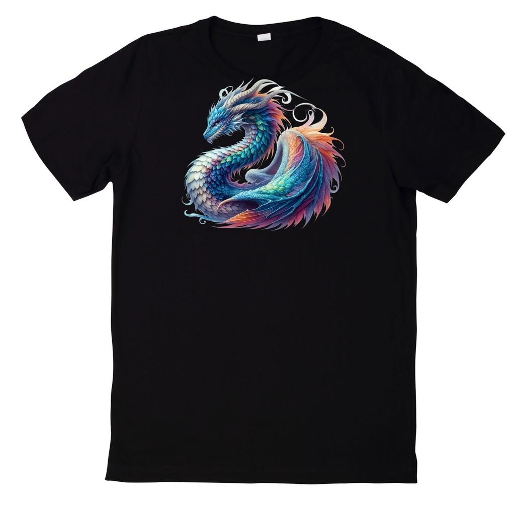 T-Shirt Fantasy Drachen Magischer Drache Motiv BaumwolleWird in neuem Fenster oder Tab geöffnet