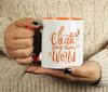 Inkdotpot Create Your Own World  11 Oz  Ceramic Coffee  Mugs Inspirational Quotes Gift For Co-Worker Boss