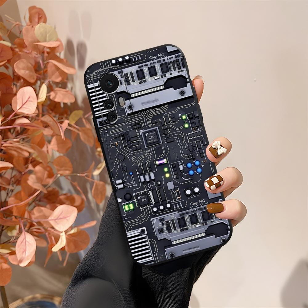 Coole Leiterplatten-Handyhülle Fundas Für Xiaomi 15 14 12 Lite Pro 13 11t POCO X5 M6 M5 X6 X3 F5 F6 Pro Hülle
