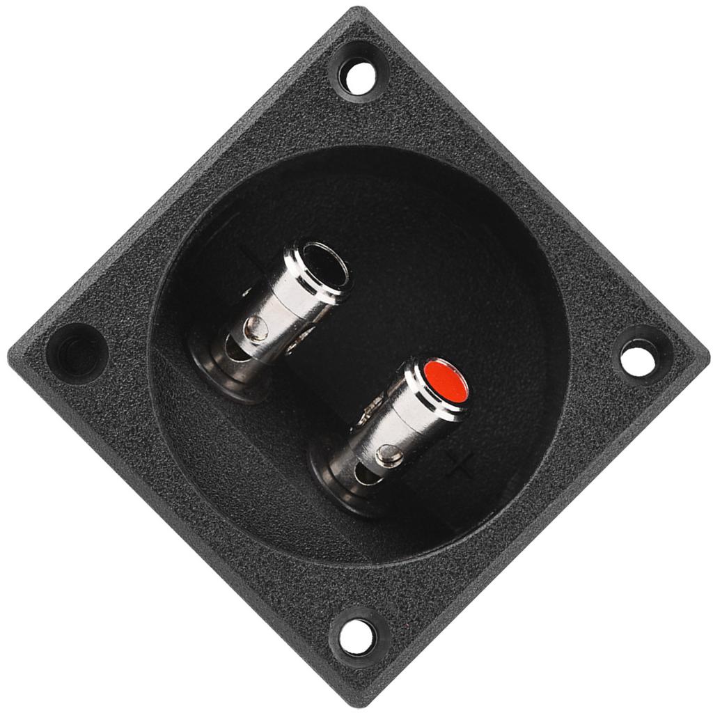 Speakers Terminal Box Push Spring Type 2 Binding Post Cable Connector Acoustic Components