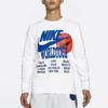 Nike Sweatshirts Men's White Crew Neck Moderate Regular DA0630-100