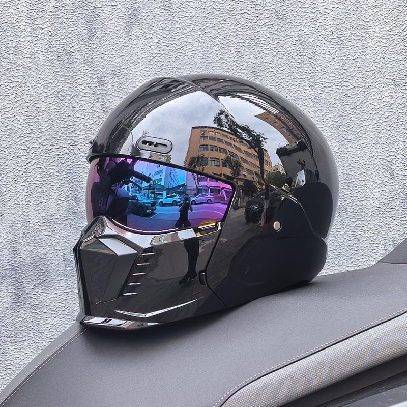 ORZ New Scorpion Retro Motorcycle Cascos Moto Locomotive Personality Multi-purpose Combination Helmet Half M L XL XXL XXXL