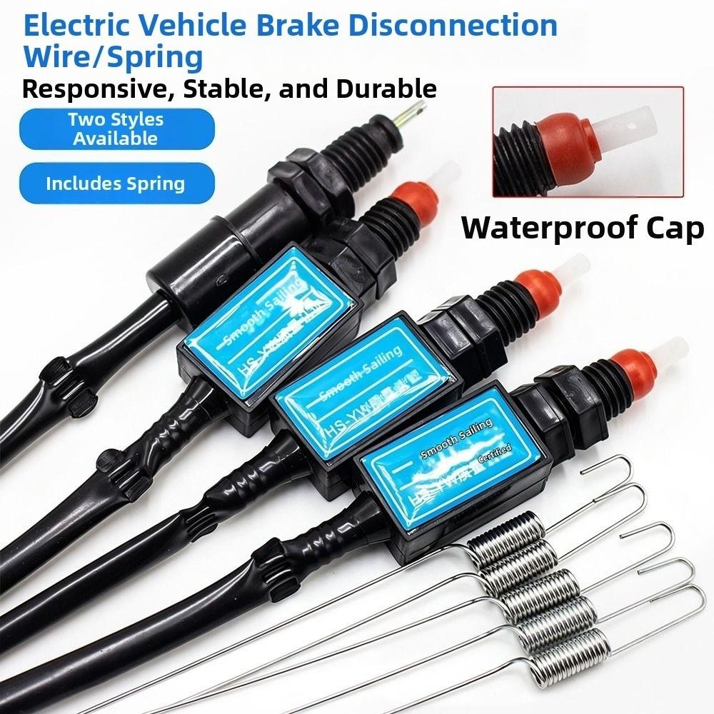 Universal Electric Bike Brake Power-off Switch Foot Brake with Broken Wires  for Electric Tricycle