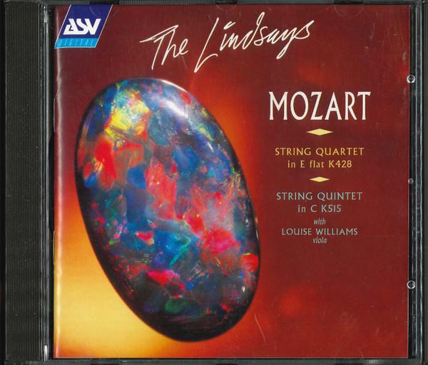 

CD LINDSAYS LOUISE WILLIAMS Mozart String Quartet In E Flat K CDDCA992 ASV DIGITAL 1997 UK Classical Used