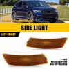 For VW Beetle Front 2012-19 Fender Left Right Side Marker Light Lamp Amber Lens