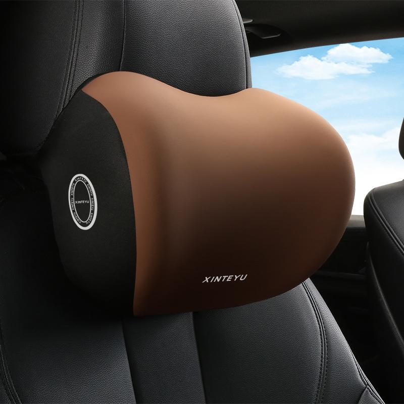 

Автомобільний підголівник/поперекова опора Автомобільна подушка для шиї Подушка для талії Спинка сидіння водія Подушка для автомобіля для водіння Поперекова підтримка для талії headrest кавовий
