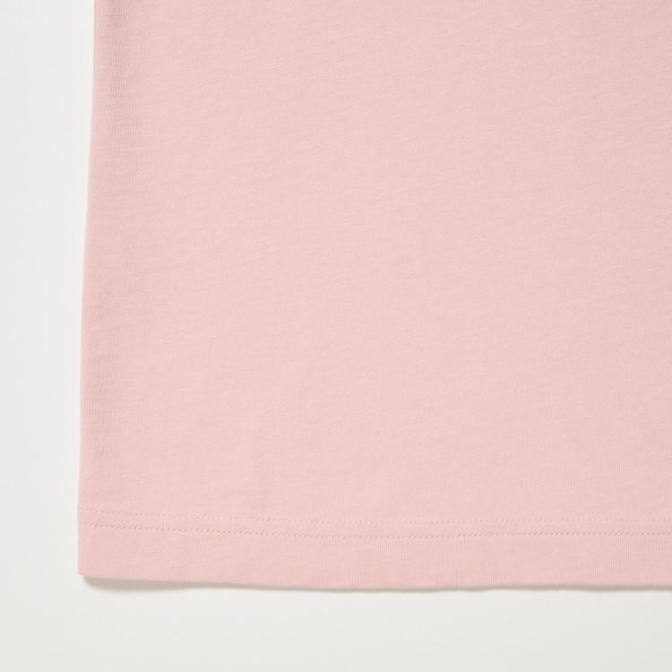 Uniqlo × Studio Ghibli Collaboration SS24 Embroidered Pattern Crew Neck Short Sleeve T-Shirt Unisex T-Shirt Pink 466799-10