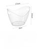 4L Ice Bucket Household Beer Champagne Red Wine Cooling Container Plastic Cold Ice Bucket for Cocktail Fruit Storage Basket