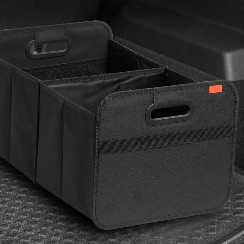 1pc Large Collapsible Trunk Storage Box -Extra Thick Large Capacity SUV Storage Container with Multi Pockets for Car SUV Minivan